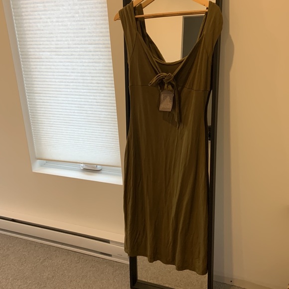 NWT Anthropologie Tie Front Midi Dress - Picture 3 of 4